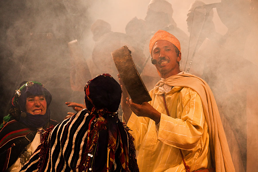  Musicians of the Ait Hdiddou  (Ait Haddidou) music group performing at the Imilchil musicfestival